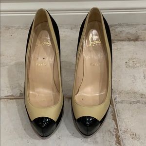 Black and white 120 heels